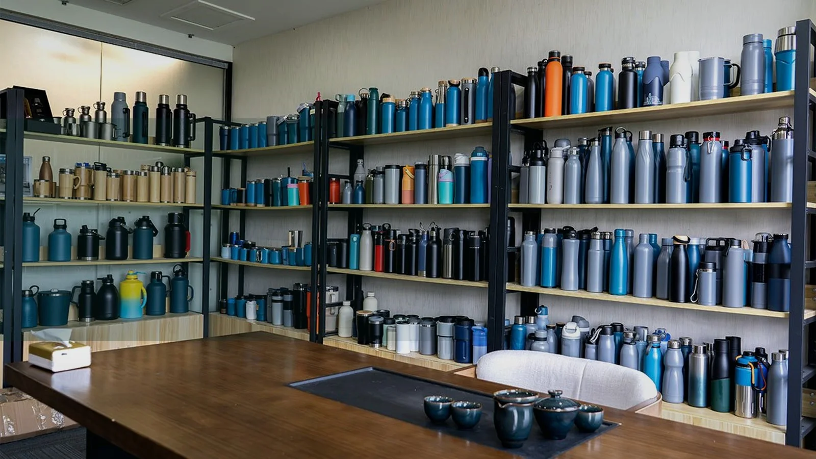 UMUG sample room and drinkware display