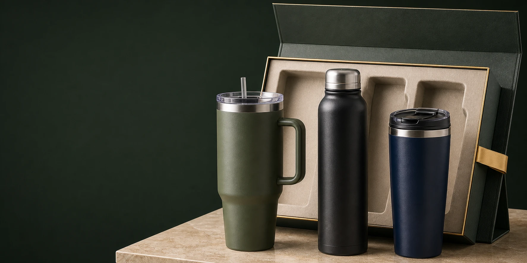 UMUG premium drinkware gift sets and packaging