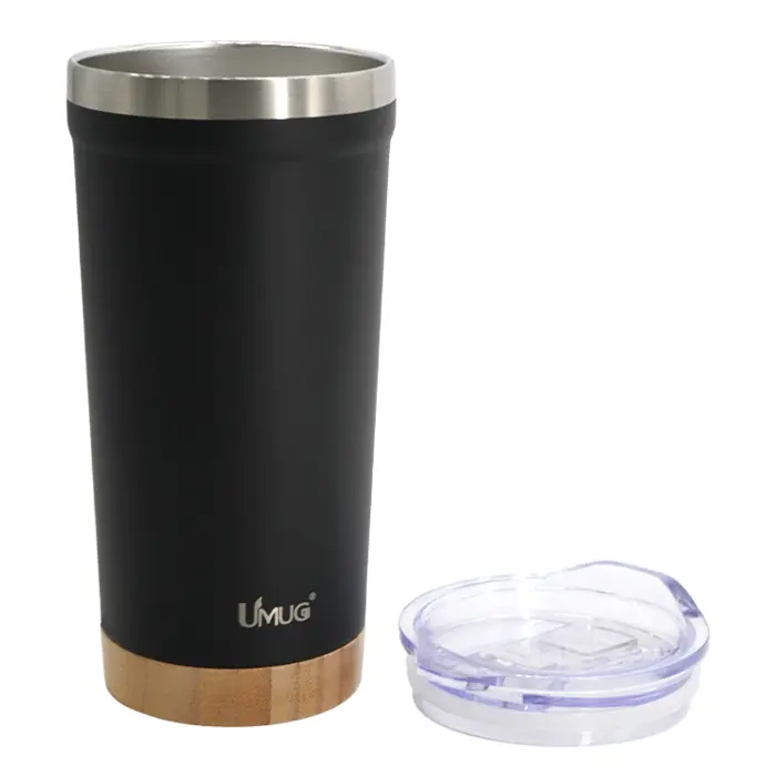 UMA0327 Bamboo and wood bottom car cup