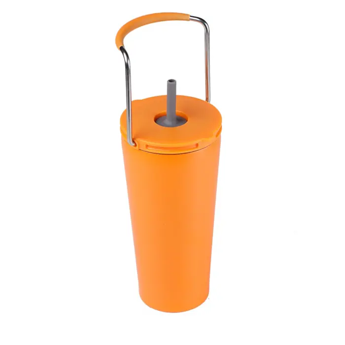 UMA0369 500ml Stainless Steel Thermal Mug with Lid and Straw