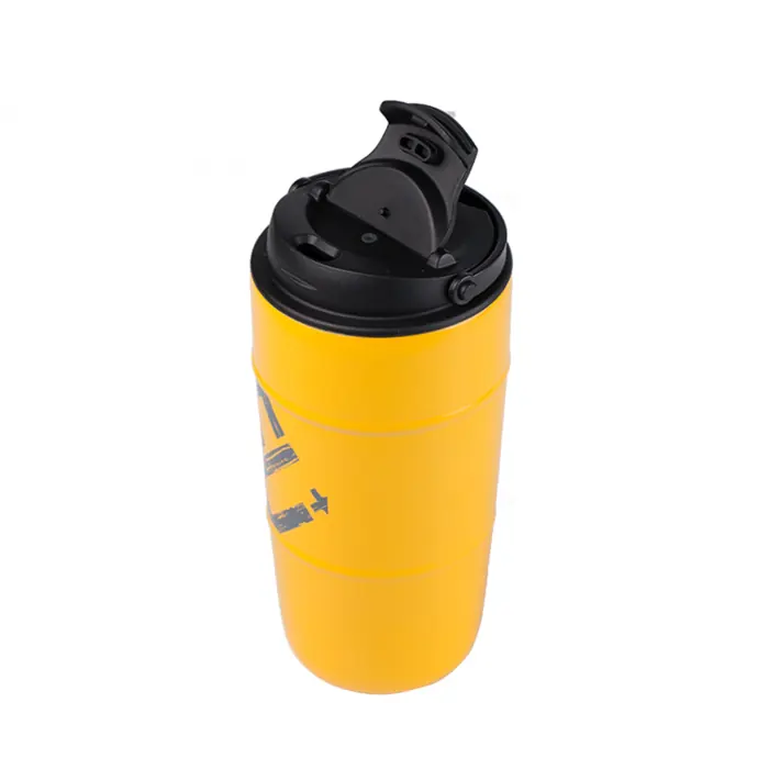 UMA0373 450ml Stainless Steel Handle Cup with PP Lid