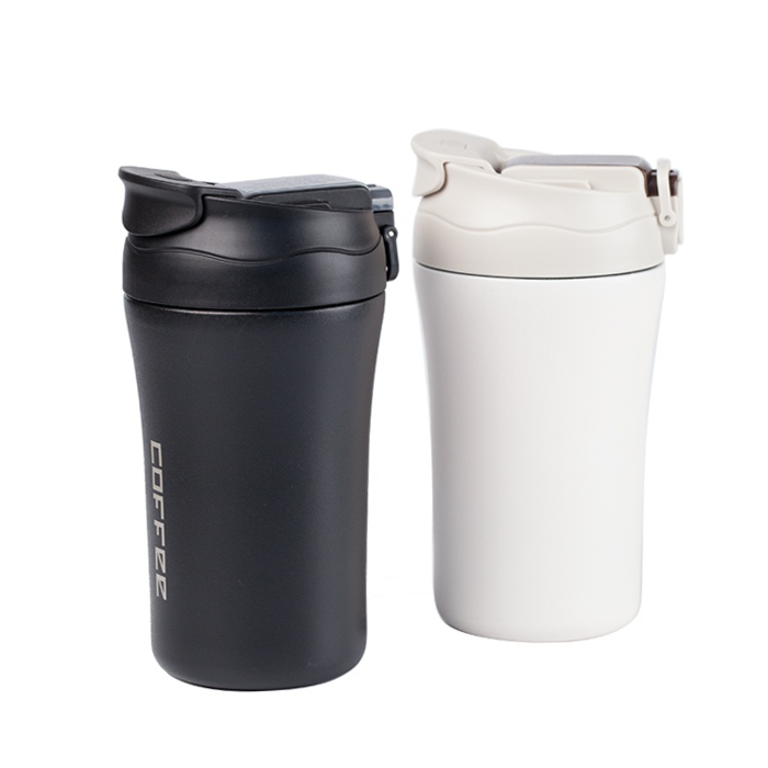 UMA0377 400ml Double-Layer Stainless Steel Insulated Cup With PP Lid