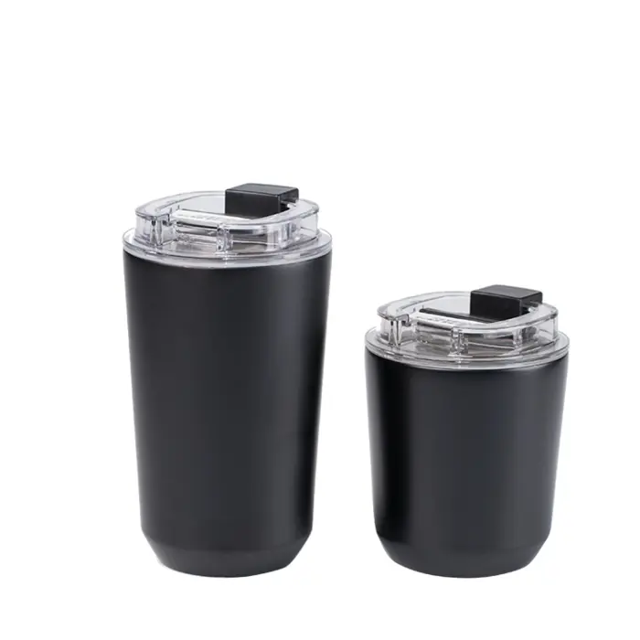 UMA0386 280ml Stainless Steel Coffee Cup with PP Lid