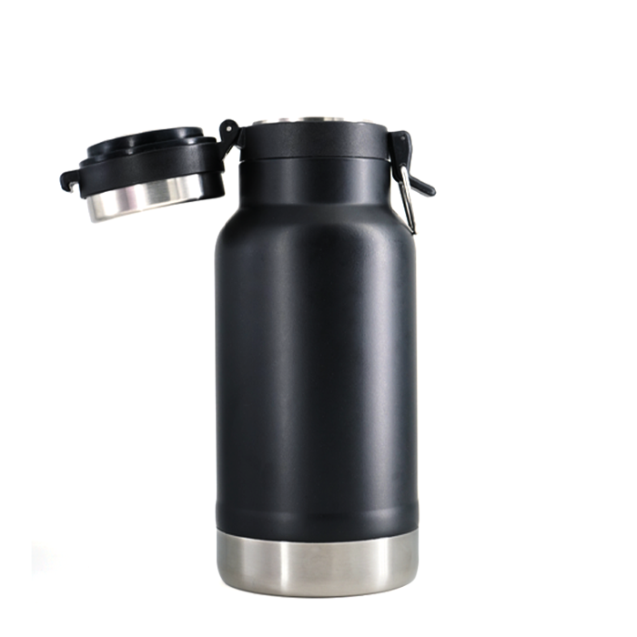 UMA0411-1 1000ml Large Capacity Double-Layer Stainless Steel Insulated Kettle With Hard PP Material Handle