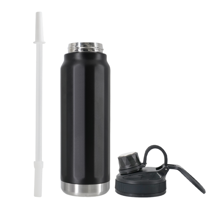 UMA0568 Double layered crooked mouth cap thermos bottle