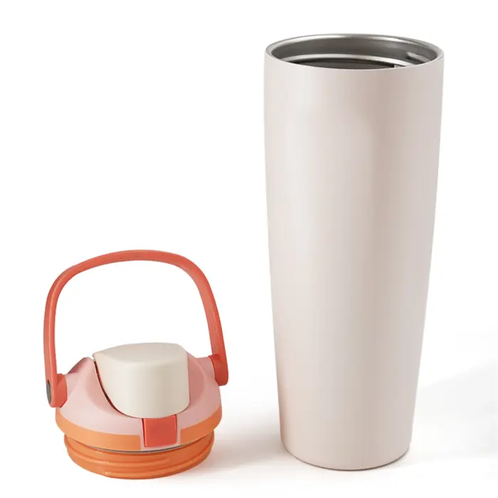 UMA0985 Handle-Lid Stainless Steel Travel Tumbler