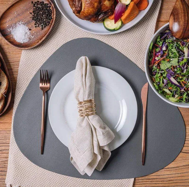 UP40001 Waterproof Faux Leather Placemat