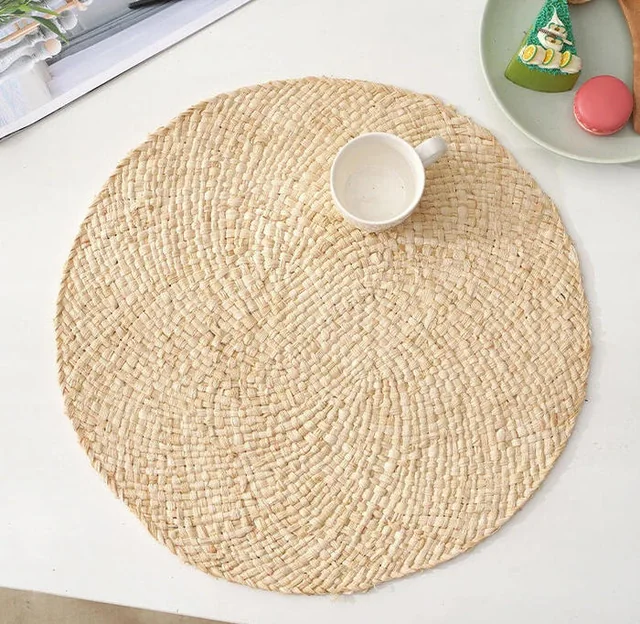 UP80006 Corn Husk Woven Farmhouse Placemat